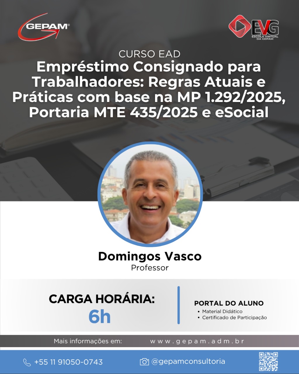 Curso Online sobre Empréstimo Consignado para Trabalhadores: Regras Atuais e Práticas com base na MP 1.292/2025, Portaria MTE 435/2025 e eSocial | 106