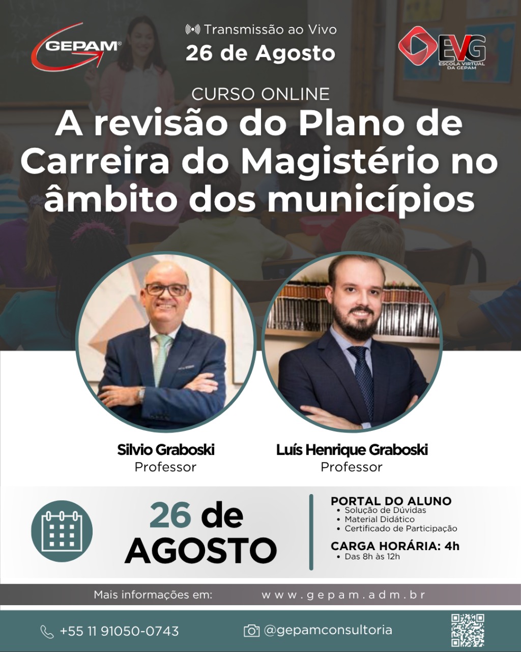 Curso Online – A revisão do Plano de Carreira do Magistério no âmbito dos municípios | 250