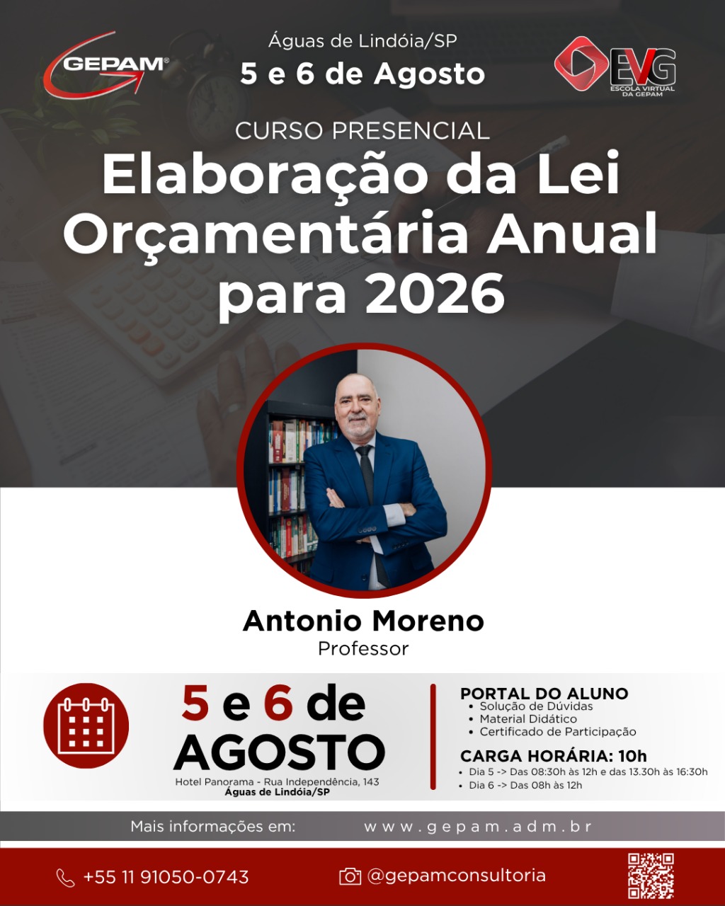 Curso Presencial (Águas de Lindóia/SP) – Elaboração da Lei Orçamentária Anual para 2026 | 244