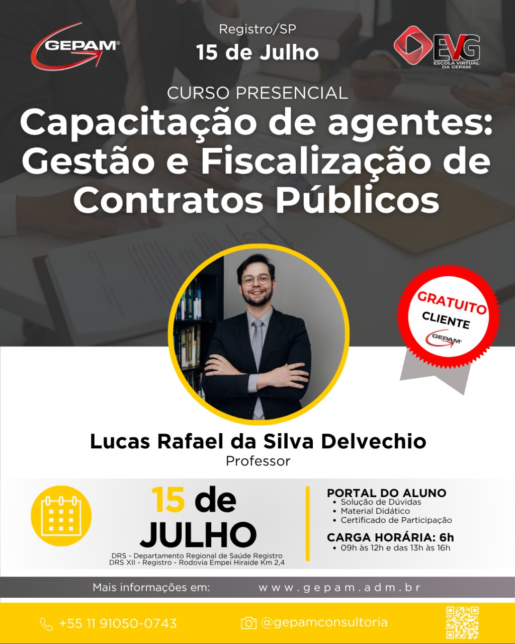 Curso Presencial (Registro/SP) – Capacitação de agentes: Gestão e Fiscalização de Contratos Públicos | 239