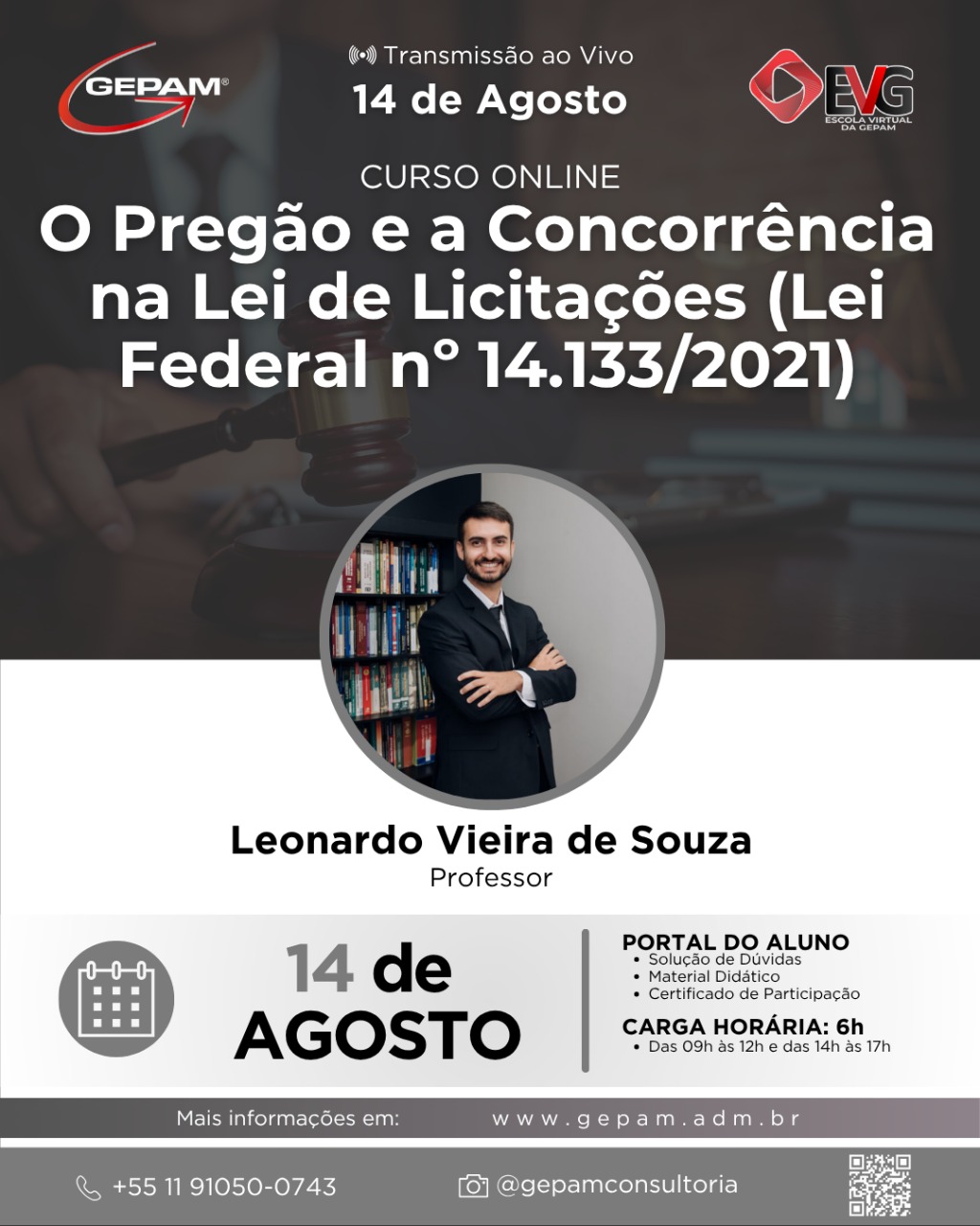 Curso Online – O Pregão e a Concorrência na Lei de Licitações (Lei Federal nº 14.133/2021)