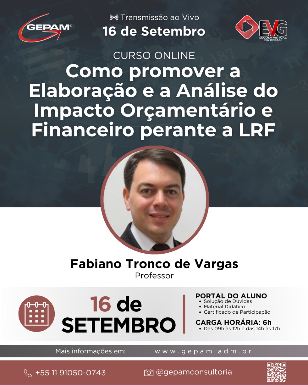 Curso Online – Como promover a Elaboração e a Análise do Impacto Orçamentário e Financeiro perante a LRF | 255