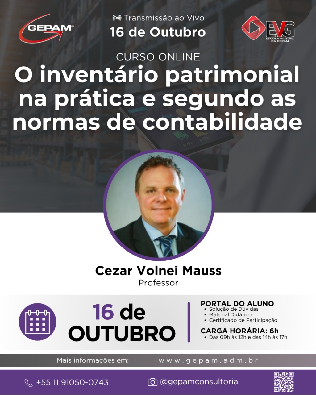 Curso Online – O inventário patrimonial na prática e segundo as normas de contabilidade