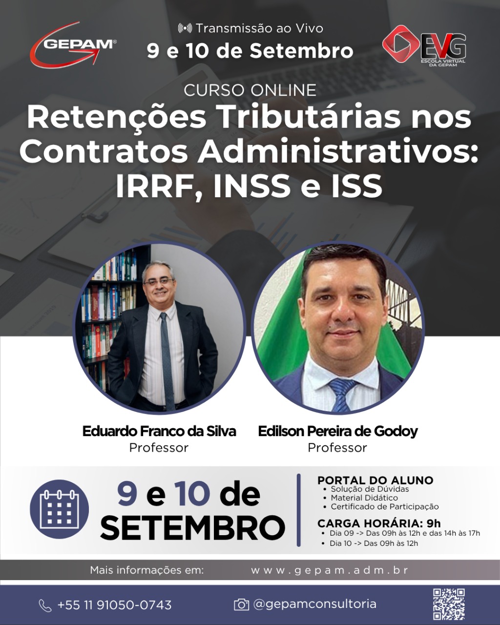 Curso Online – Retenções Tributárias nos Contratos Administrativos: IRRF, INSS e ISS | 252
