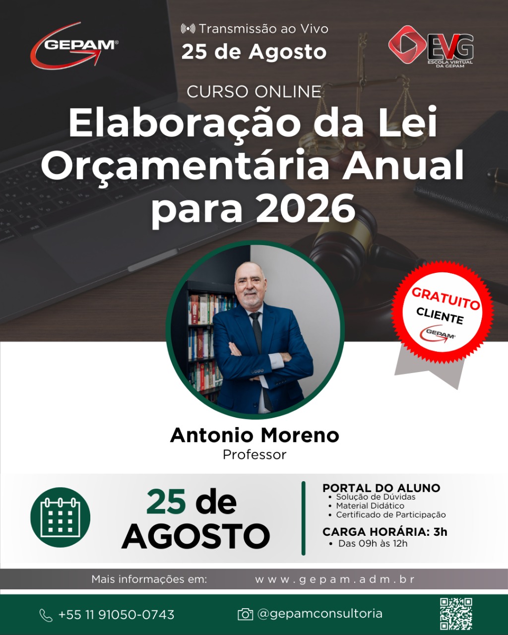 Curso Online – Elaboração da Lei Orçamentária Anual para 2026 | 249
