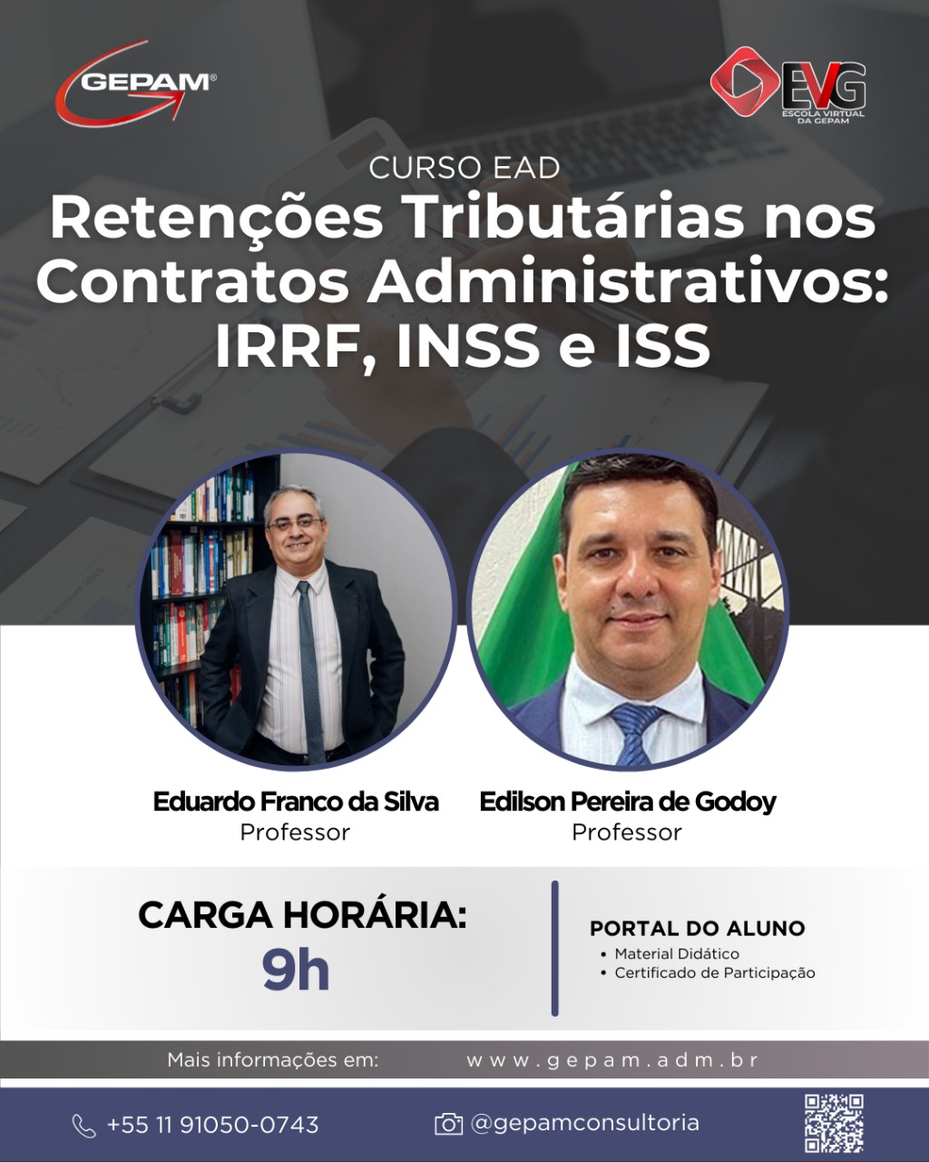 Curso Online sobre Retenções Tributárias nos Contratos Administrativos: IRRF, INSS e ISS | 114