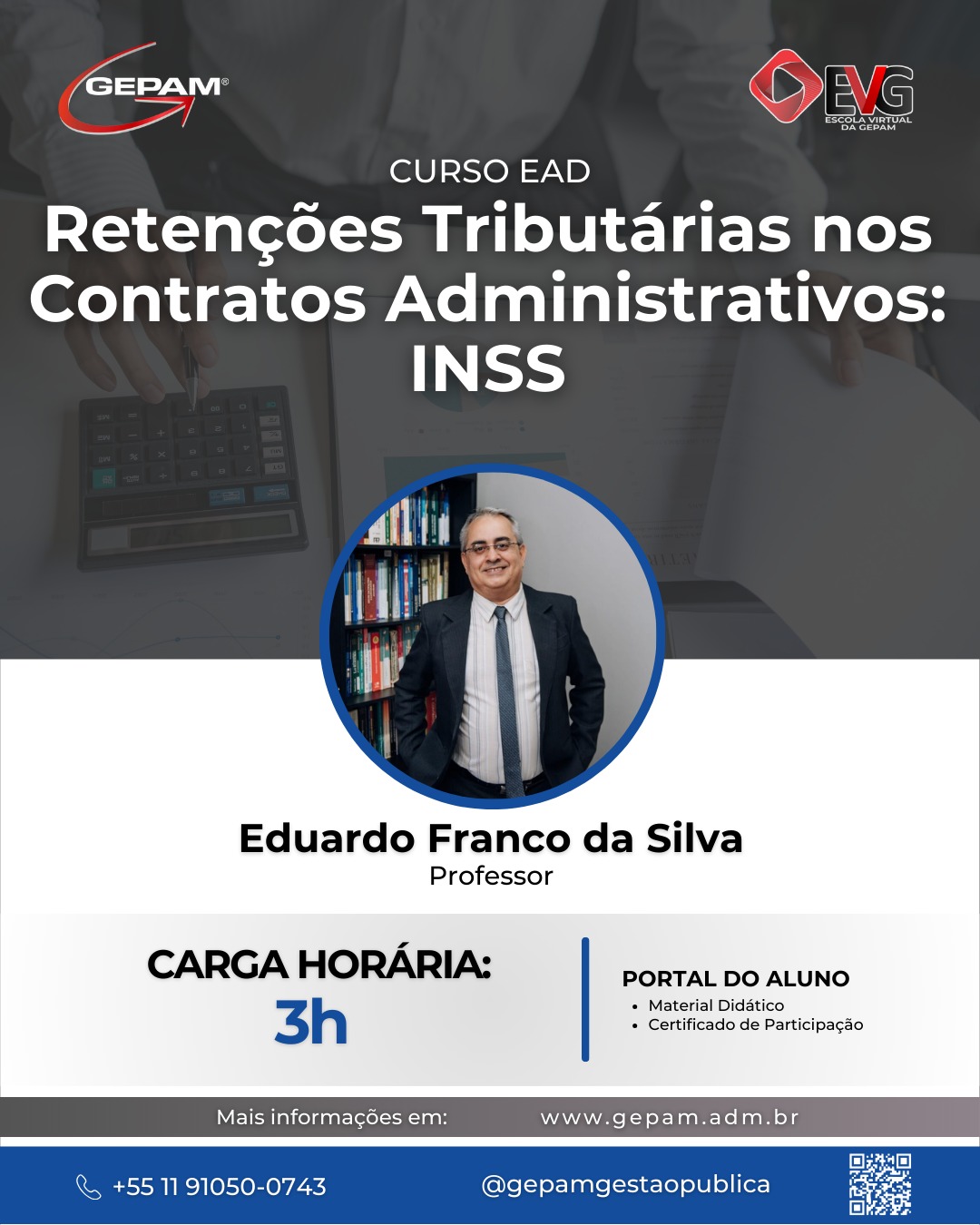 Curso Online sobre Retenções Tributárias nos Contratos Administrativos: INSS | 118