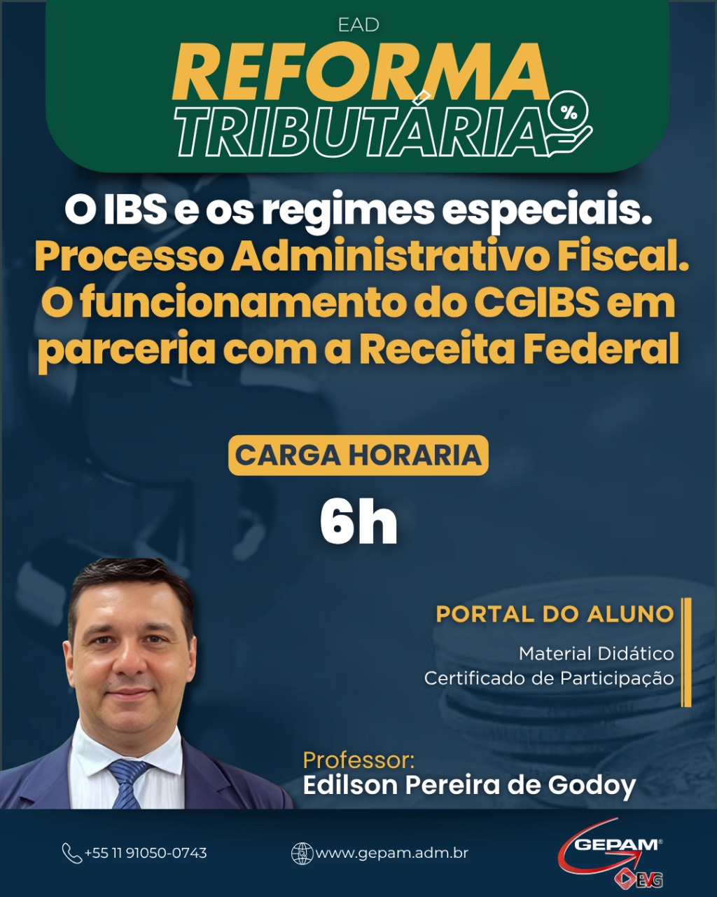 Curso Online (3°) sobre O IBS e os regimes especiais. Processo Administrativo Fiscal. O funcionamento do CGIBS em parceria com a Receita Federal | 124
