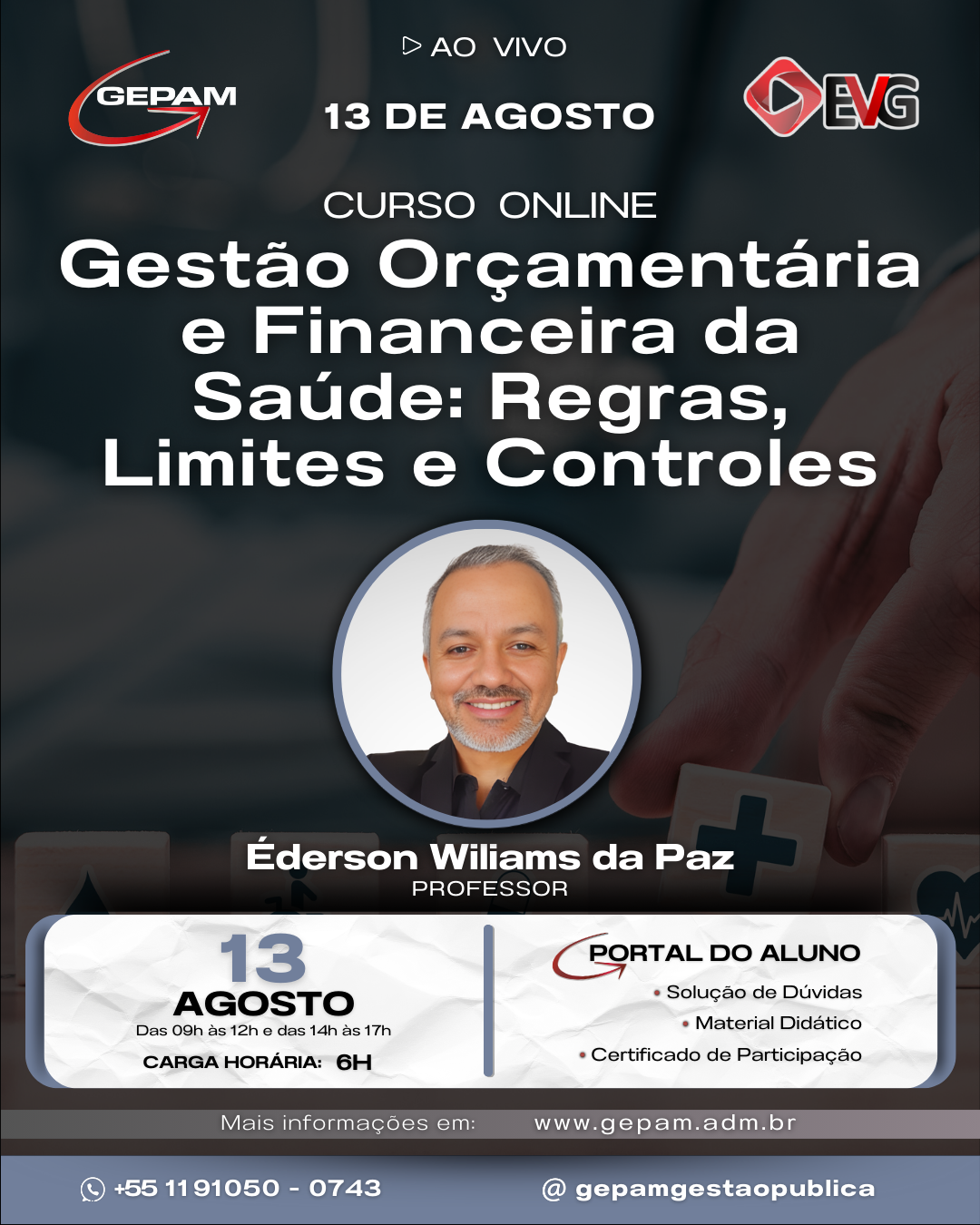 Curso Online – Gestão Orçamentária e Financeira da Saúde: Regras, Limites e Controles