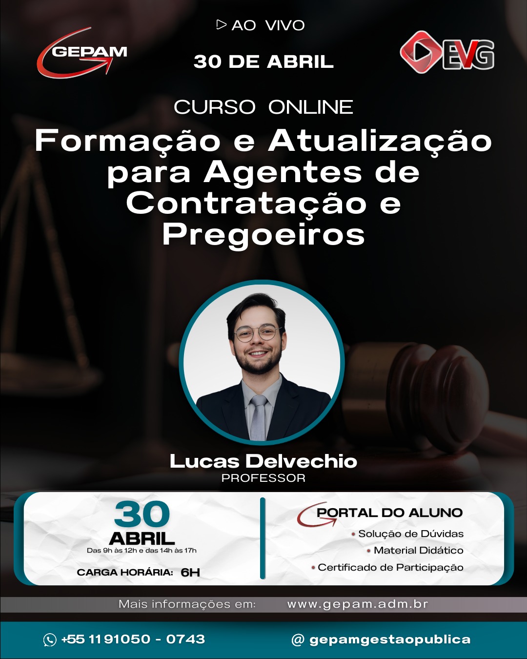 Curso Online – Formação e Atualização para Agentes de Contratação e Pregoeiros | 296