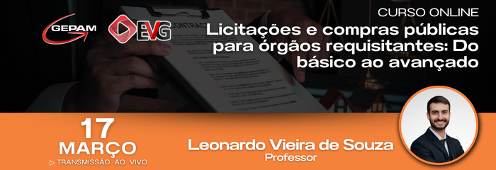 Curso Online - Licitações e compras públicas para órgãos requisitantes: Do básico ao avançado | 286