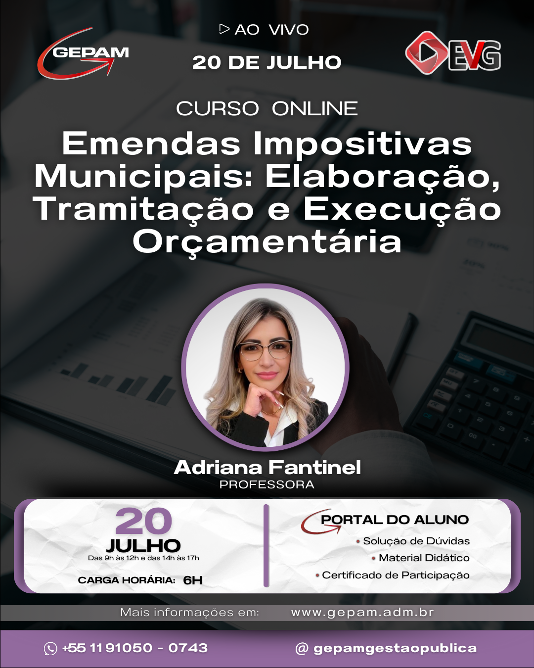 Curso Online – Emendas Impositivas Municipais: Elaboração, Tramitação e Execução Orçamentária
