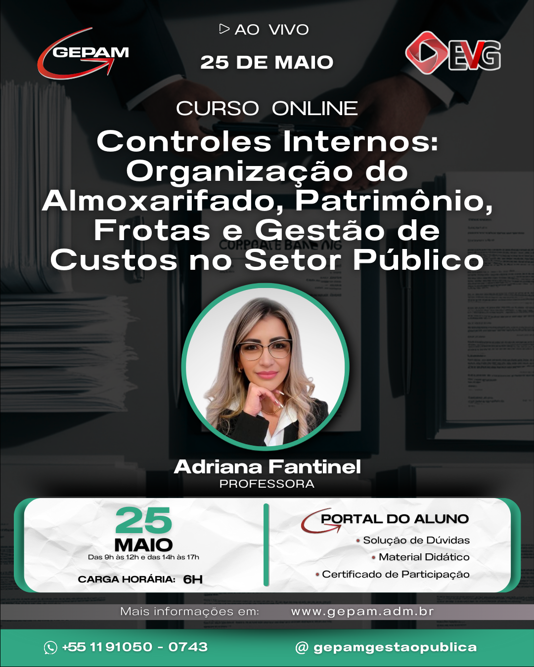 Curso Online – Controles Internos: Organização do Almoxarifado, Patrimônio, Frotas e Gestão de Custos no Setor Público