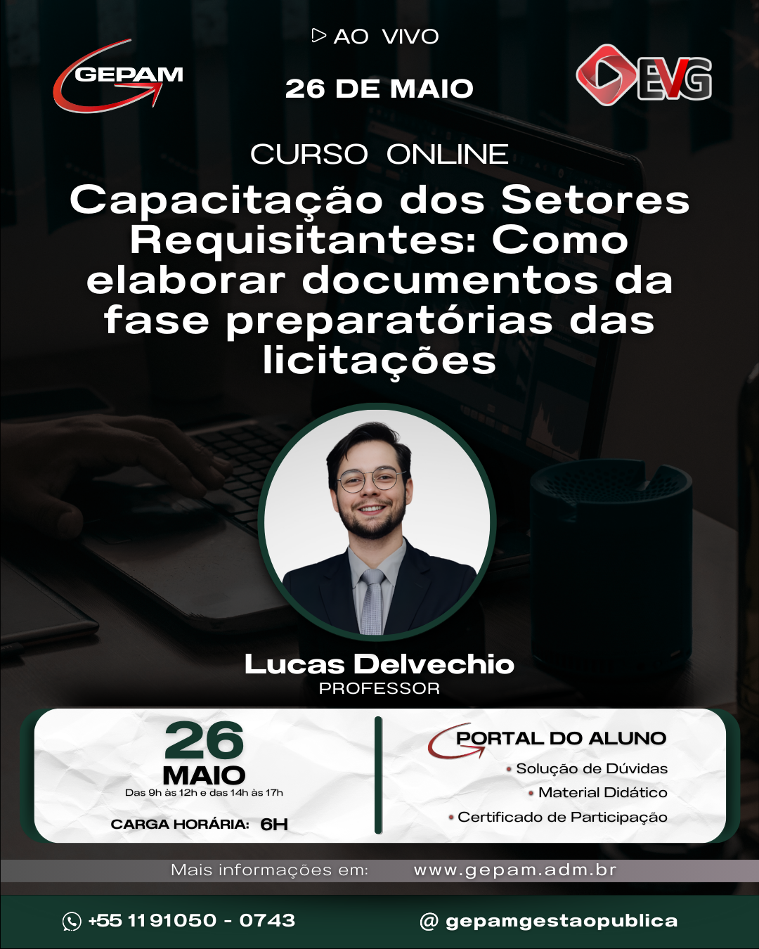 Curso Online – Capacitação dos Setores Requisitantes: Como elaborar documentos da fase preparatórias das licitações