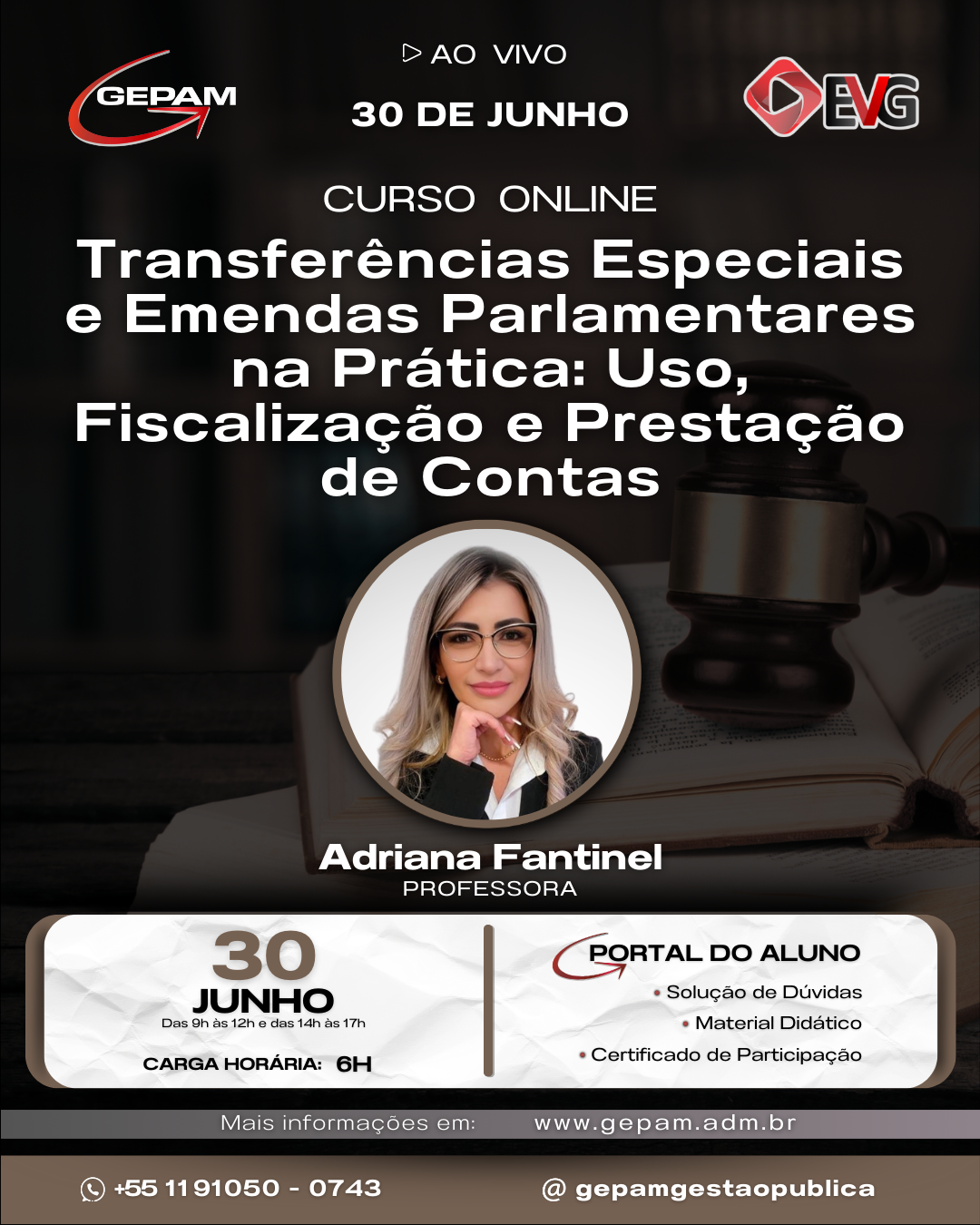 Curso Online – Transferências Especiais e Emendas Parlamentares na Prática: Uso, Fiscalização e Prestação de Contas