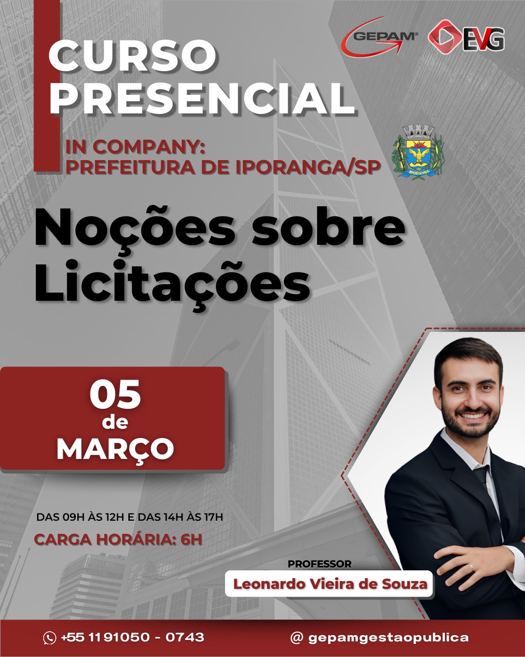 Curso Presencial (In company para Prefeitura de Iporanga/SP) – Noções sobre Licitações | 284