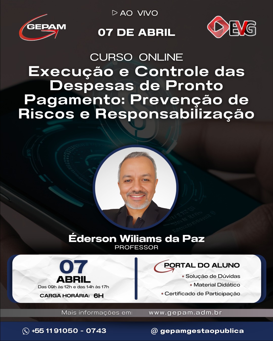 Curso Online – Execução e Controle das Despesas de Pronto Pagamento: Prevenção de Riscos e Responsabilização | 290