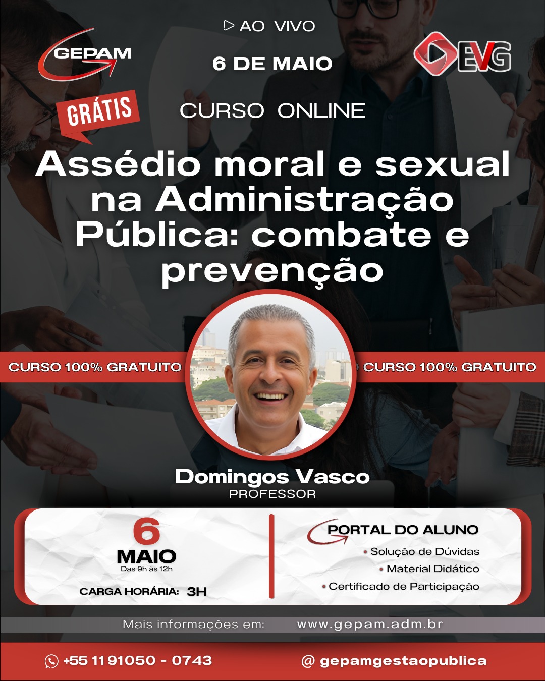 Curso Online – Assédio Moral e Sexual para Administração Pública: combate e prevenção | 297