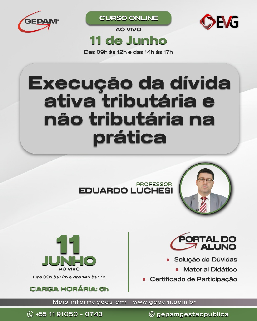 Curso Online – Execução da dívida ativa tributária e não tributária na prática