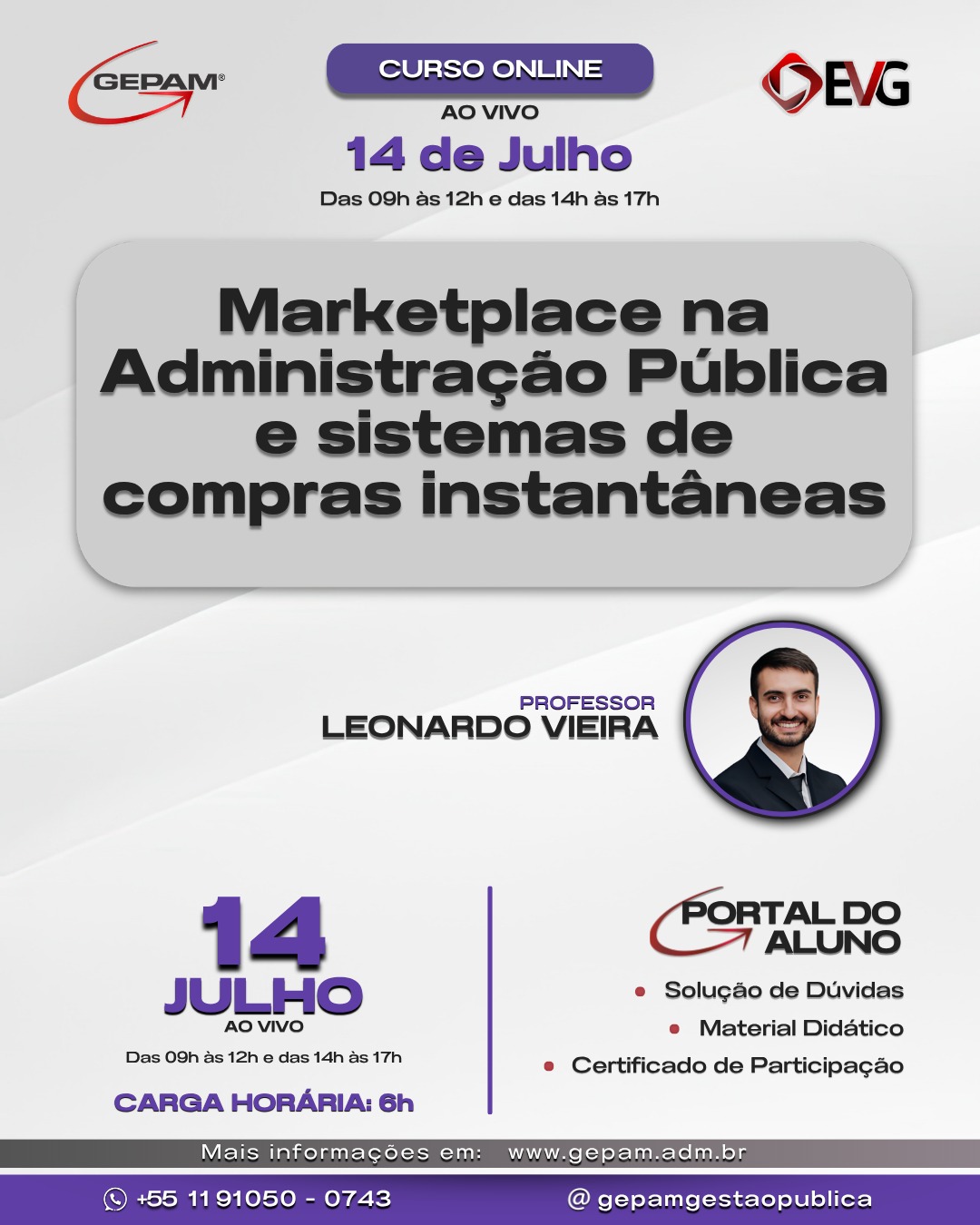 Curso Online – Marketplace na Administração Pública e sistemas de compras instantâneas