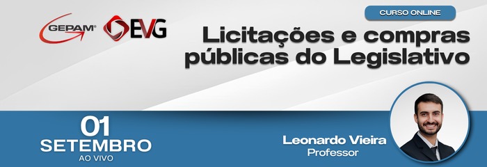 Curso Online - Licitações e compras públicas do Legislativo