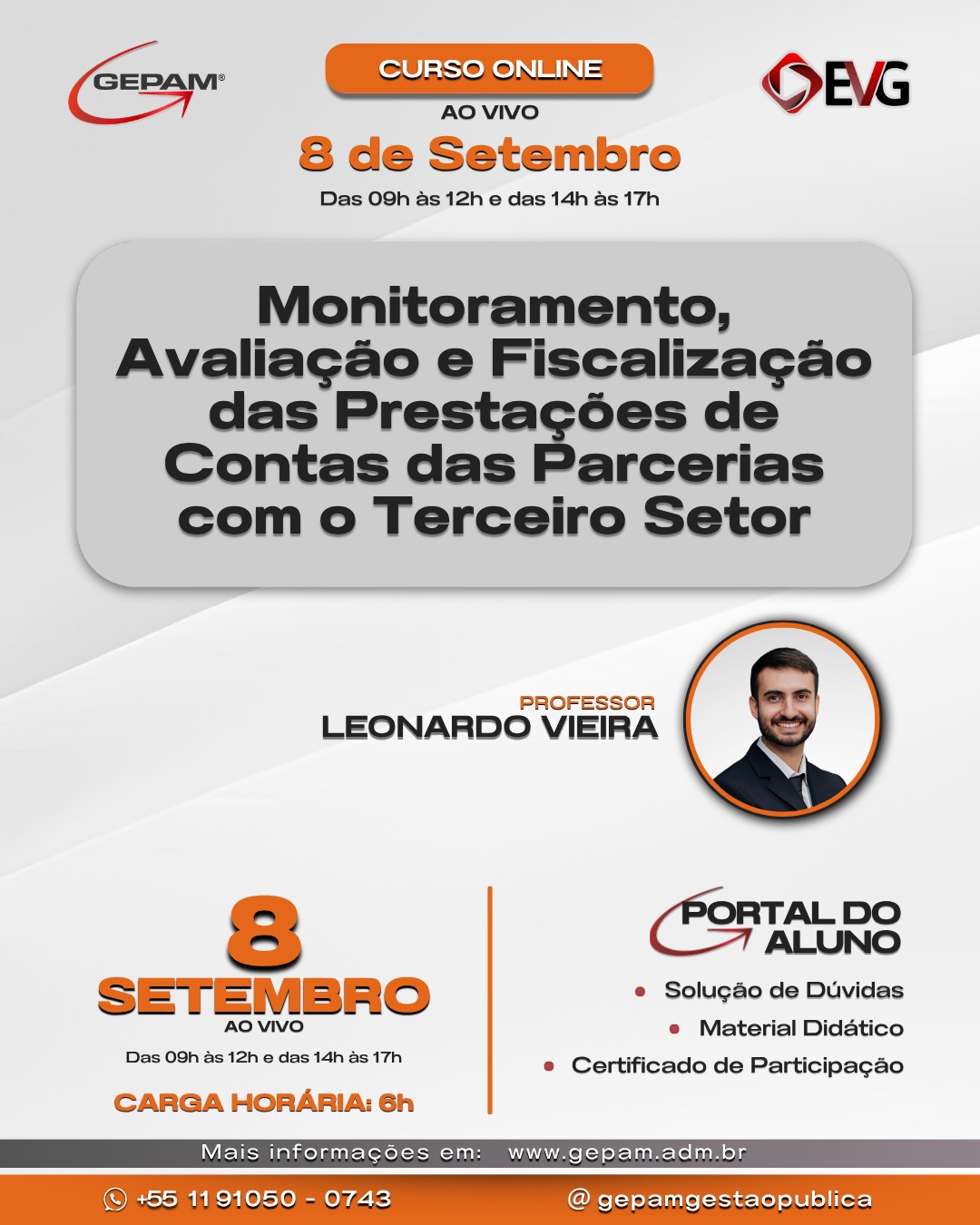 Curso Online – Monitoramento, Avaliação e Fiscalização das Prestações de Contas das Parcerias com o Terceiro Setor