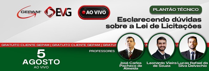 Plantão Técnico - Esclarecendo dúvidas sobre a Lei de Licitações (Online)