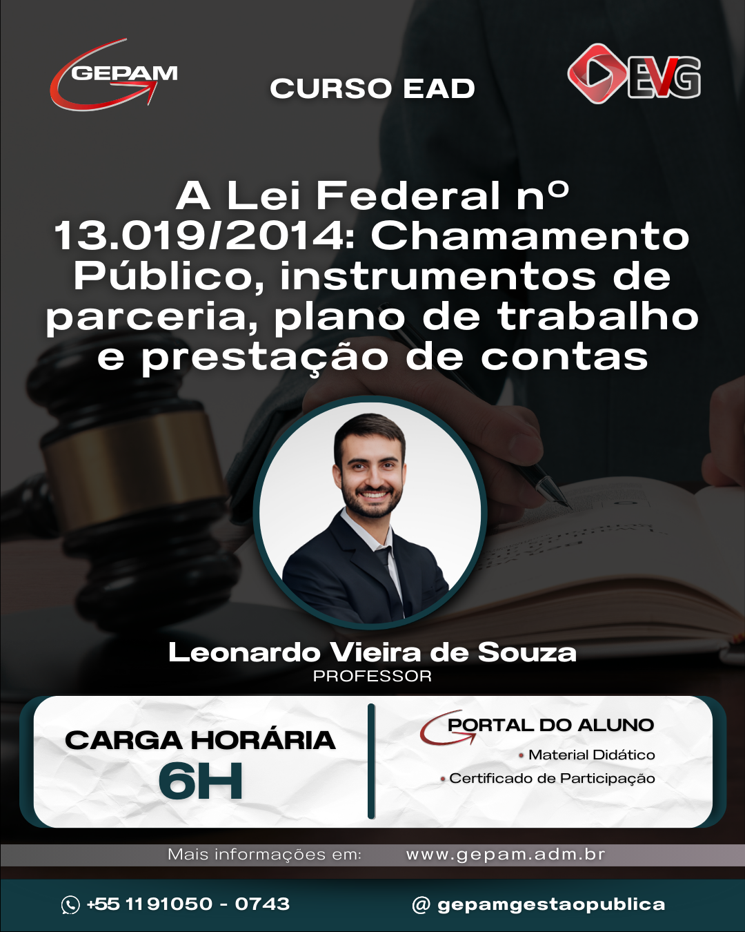 Curso Online sobre A Lei Federal nº 13.019/2014: Chamamento Público, instrumentos de parceria, plano de trabalho e prestação de contas | 131