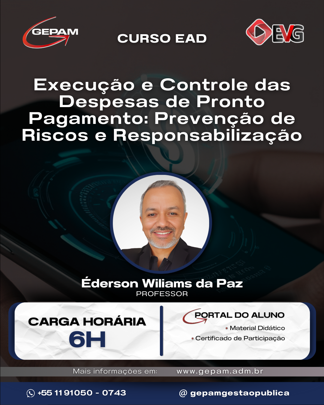 Curso Online sobre Execução e Controle das Despesas de Pronto Pagamento: Prevenção de Riscos e Responsabilização | 134