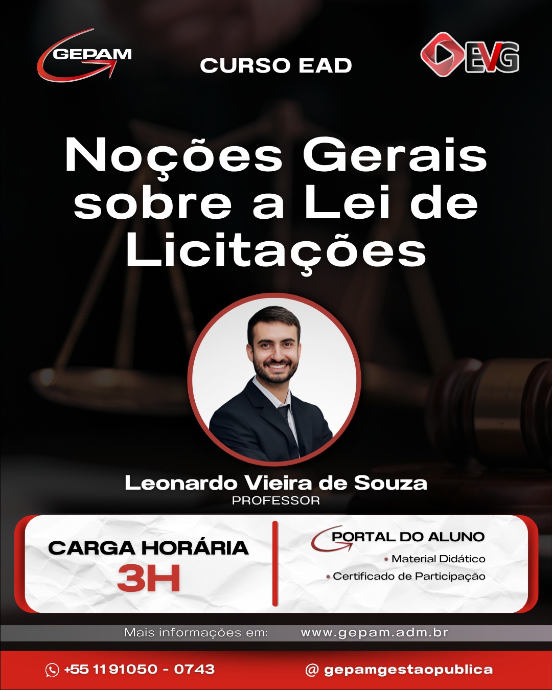 Curso Online sobre Noções Gerais sobre a Lei de Licitações | 143