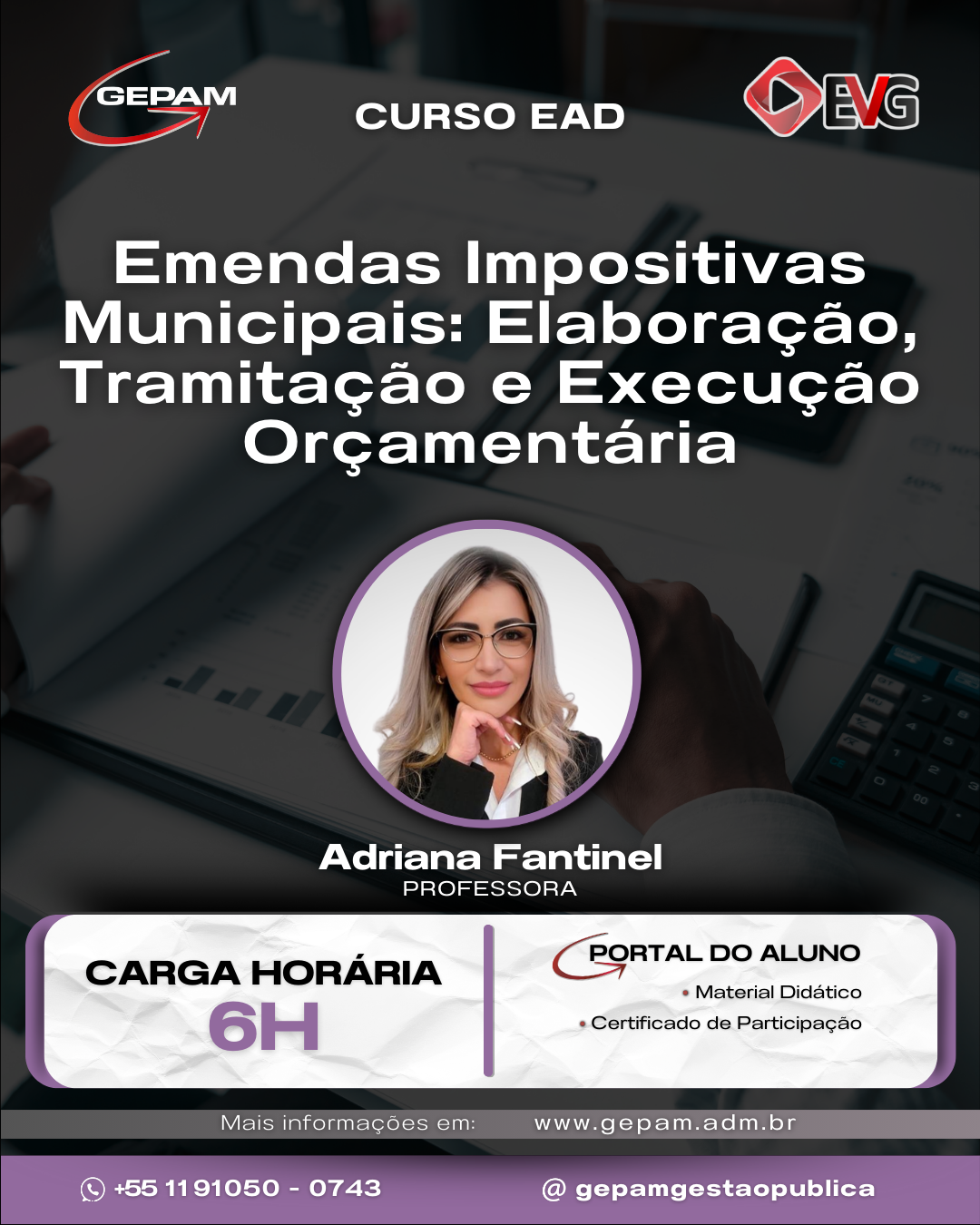 Curso Online sobre Emendas Impositivas Municipais: Elaboração, Tramitação e Execução Orçamentária | 154