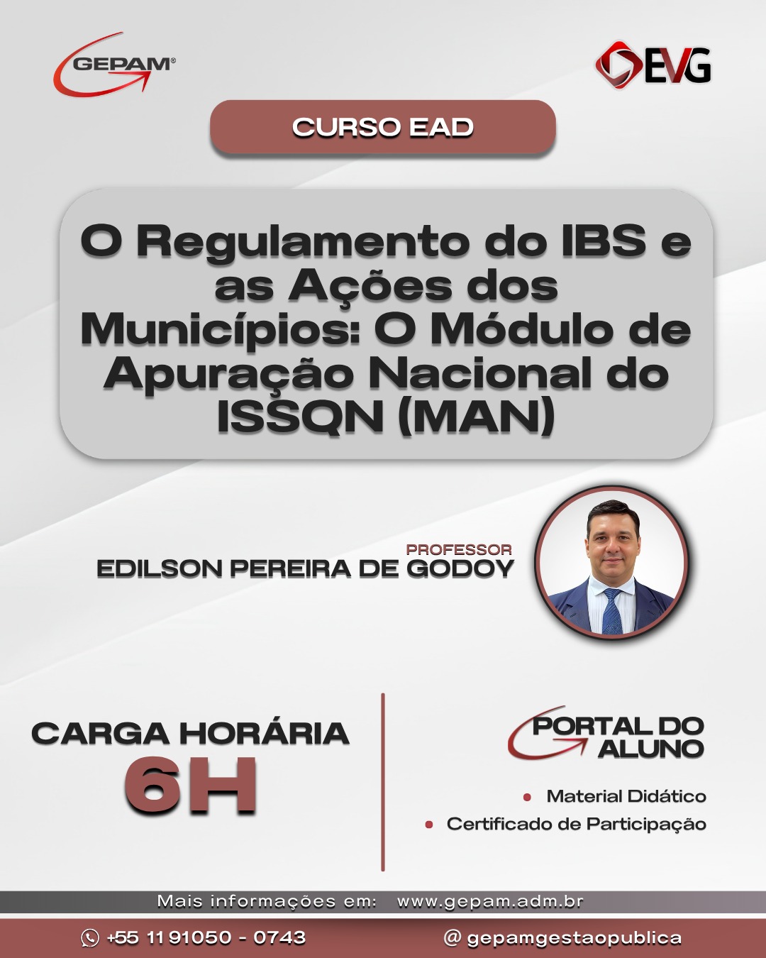 Curso Online sobre o Regulamento do IBS e as Ações dos Municípios: O Módulo de Apuração Nacional do ISSQN (MAN) | 158