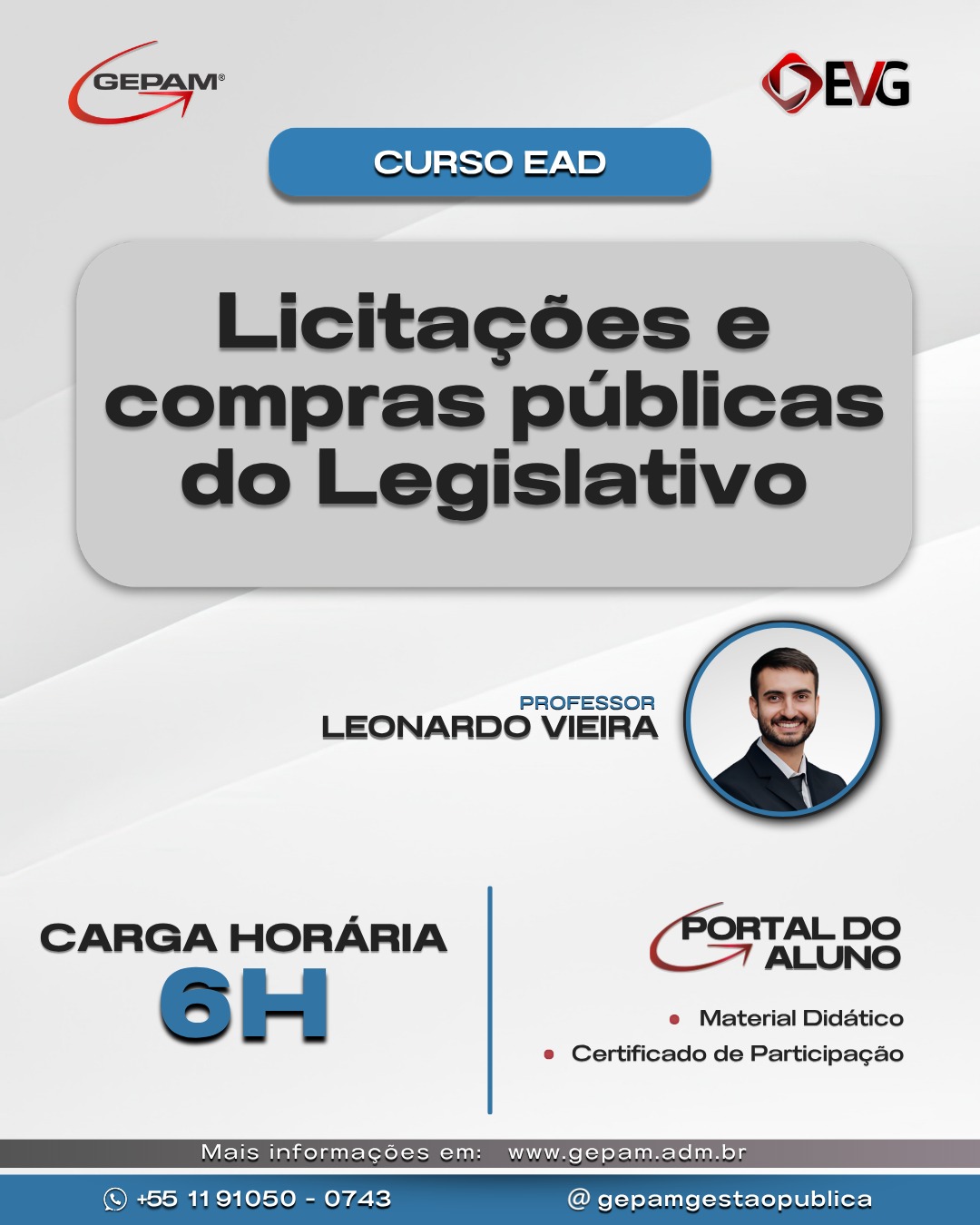Curso Online sobre Licitações e compras públicas do Legislativo | 159