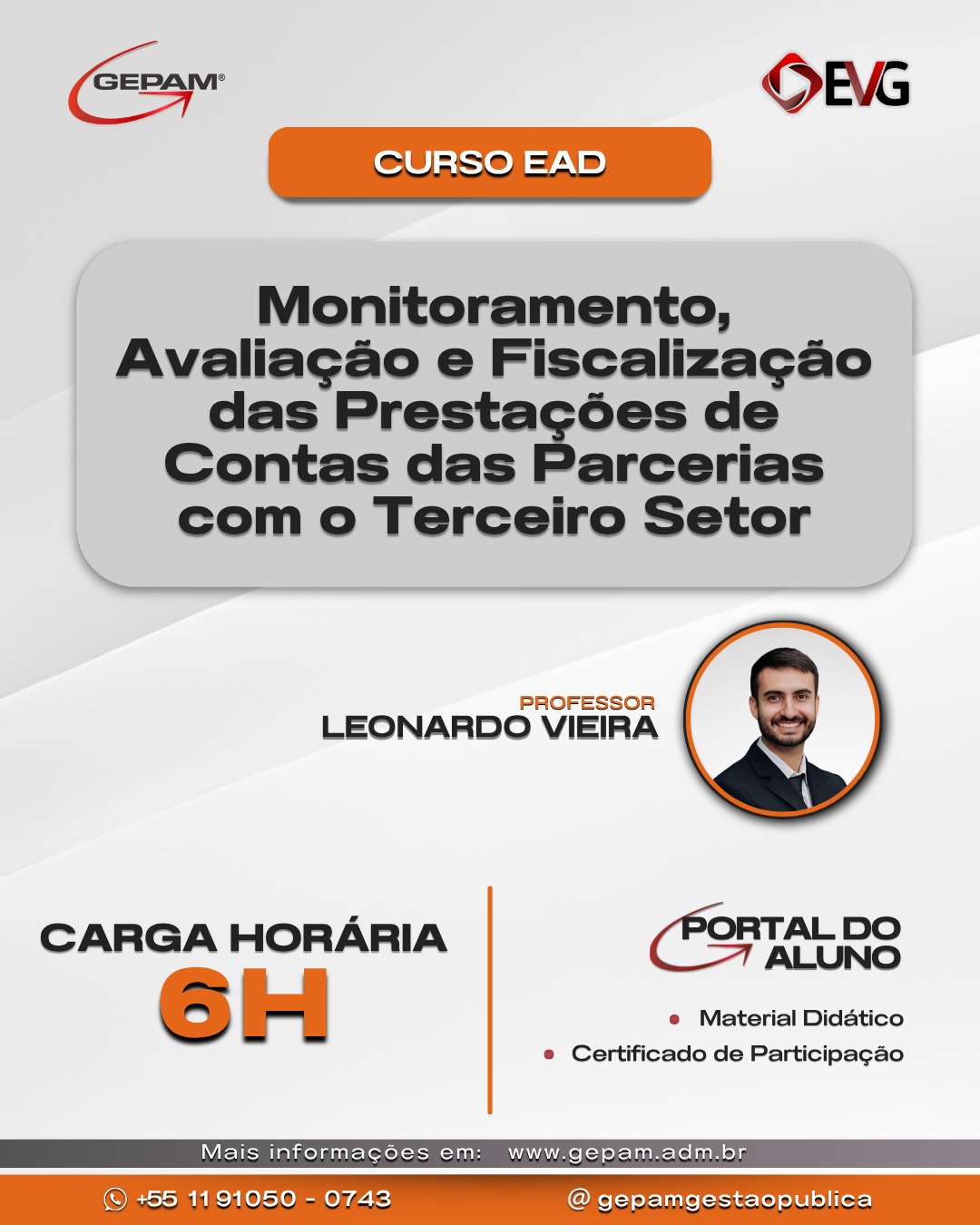 Curso Online sobre Monitoramento, Avaliação e Fiscalização das Prestações de Contas das Parcerias com o Terceiro Setor | 161